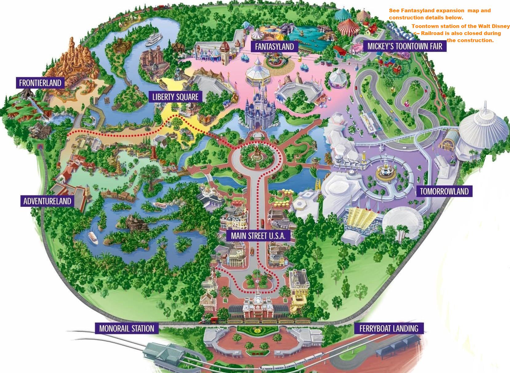Mapas Disney Magic Kingdom Orlando GaskaTours Inc