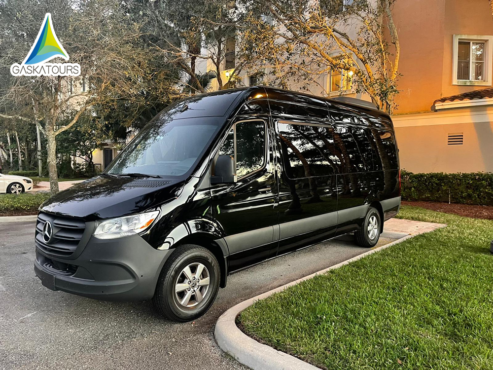 Transporte shuttle privado compartido orlando miami tampa hollywood homestead port to miami fort lauderdale key largo isla morada key west mercedes sprinter 2